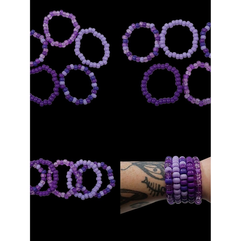 Midnight Magic Stack - Singles - Kandi Bracelet - EDM Rave Festival Jewelry